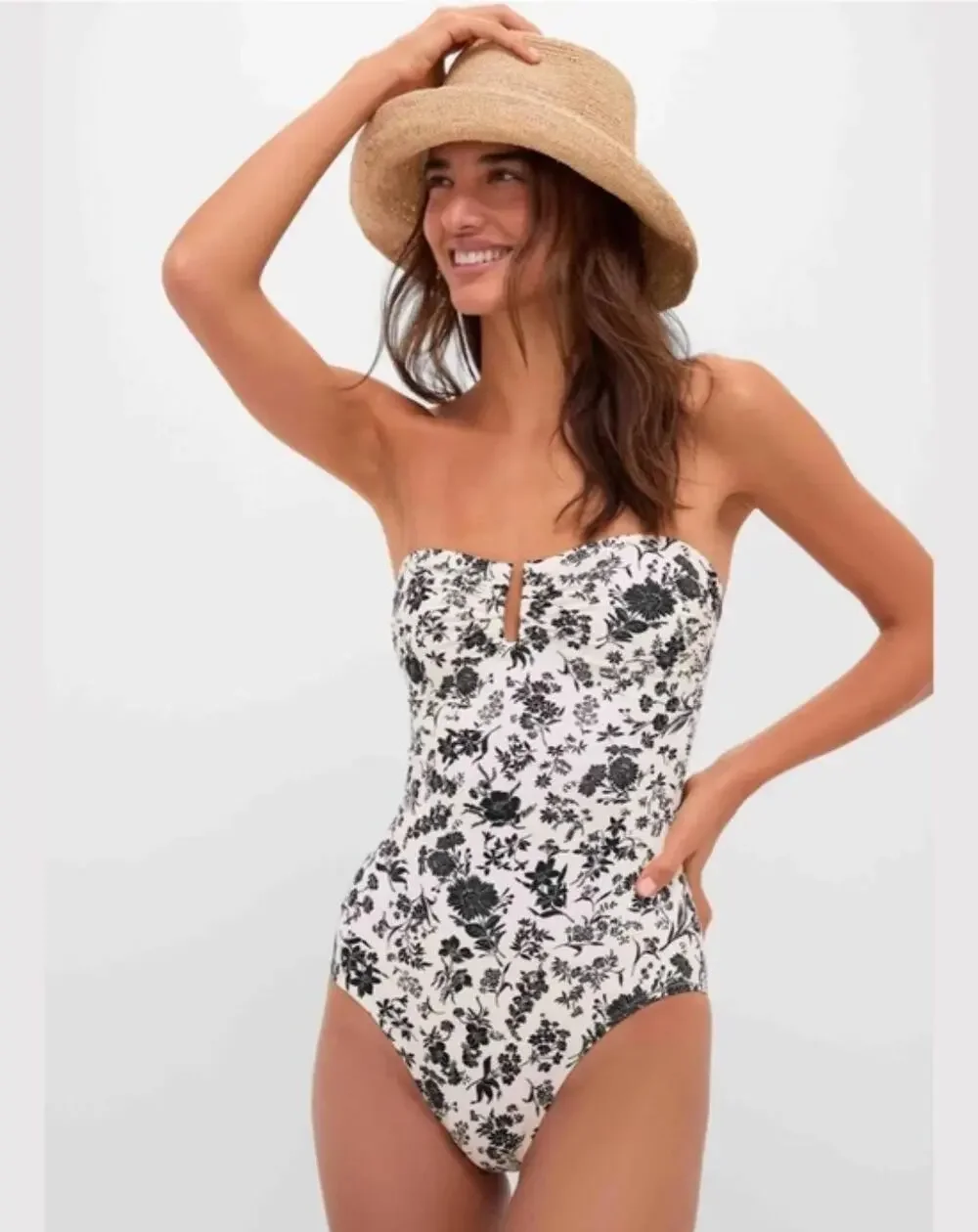 Ulla Johnson Monterey Strapless One Piece Swimsuit NWT